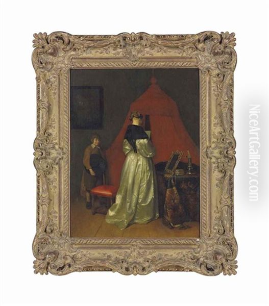 The Letter Oil Painting by Gerard ter Borch the Younger