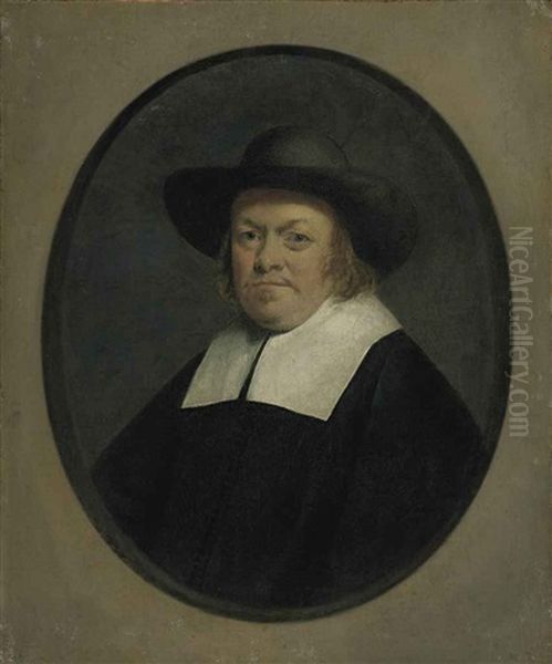 Portrait Of A Gentleman, Half-length Oil Painting by Gerard ter Borch the Younger