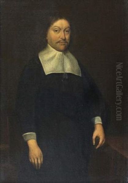 Portrait D'homme A La Collerette Oil Painting by Gerard ter Borch the Younger