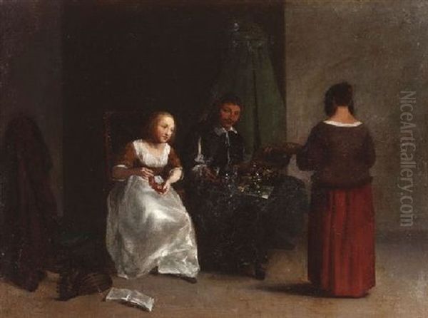 Allegorie Der Verganglichkeit Oil Painting by Gerard ter Borch the Younger