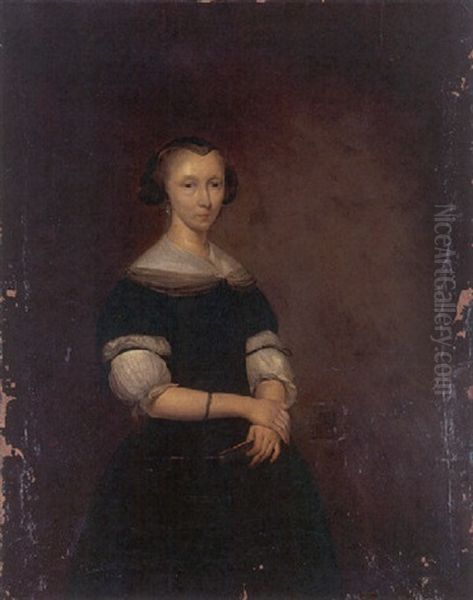 Portrait Of A Lady Oil Painting by Gerard ter Borch the Younger