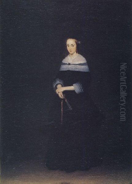 Portrait Of Johanna Quadacker Bannier Oil Painting by Gerard ter Borch the Younger