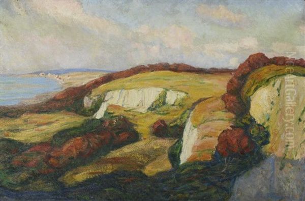 La Falaise Oil Painting by Felix Borchardt