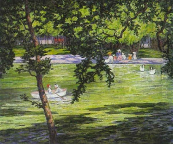 Am See Oil Painting by Felix Borchardt