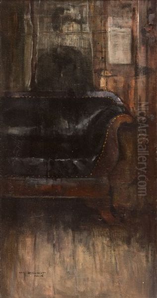 Interieur Mit Biedermeiersofa Oil Painting by Hans Borchardt