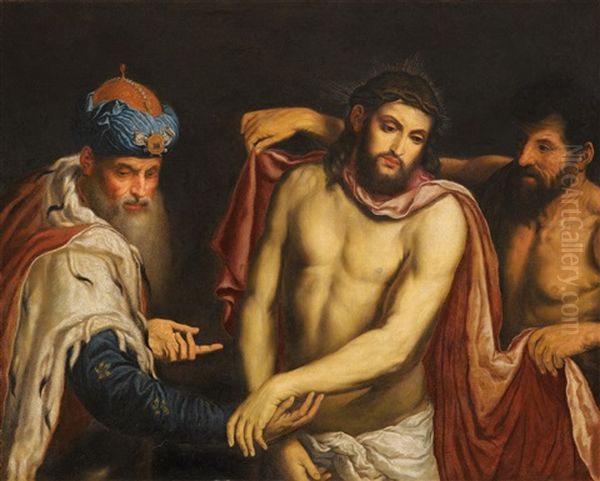 Christ Before Pilate Oil Painting by Paris Bordone