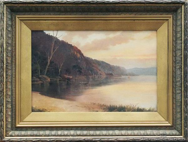 Lake Waikaremoana Oil Painting by Albert Edward Aldis