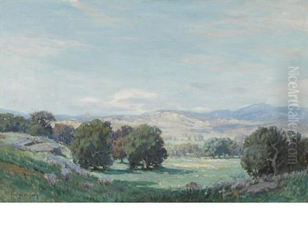 Spring Day Near Simi Valley Oil Painting by Carl Oscar Borg