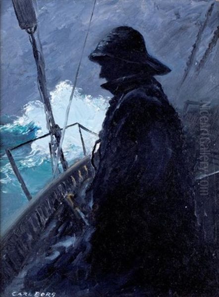 Le Marin Dans La Tempete, La Havane Oil Painting by Carl Oscar Borg