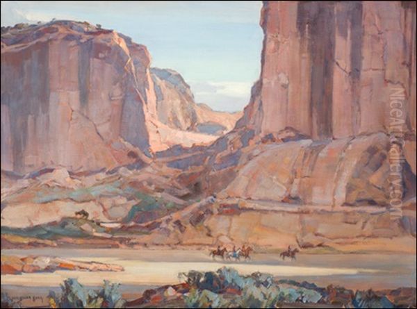 Canyon De Chelly, Arizona Oil Painting by Carl Oscar Borg