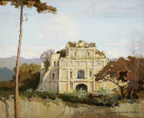 Ruina De Santa Isabel - La Antigua Oil Painting by Carl Oscar Borg