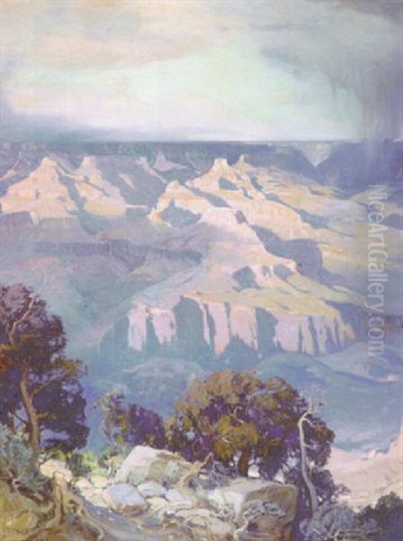 Grand Canyon Of Arizona Oil Painting by Carl Oscar Borg