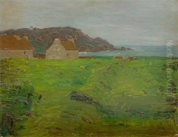 Paysage In Der Bretagne Oil Painting by Marius Borgeaud