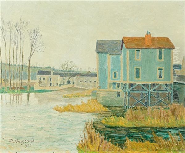 Les Moulins Oil Painting by Marius Borgeaud