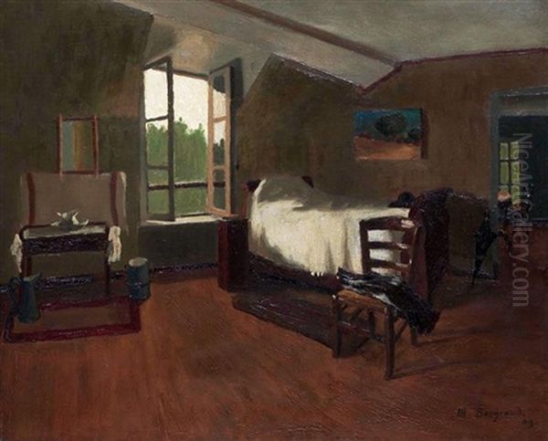 La Chambre A Coucher Oil Painting by Marius Borgeaud