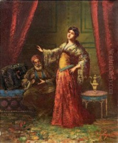 La Danseuse Orientale Oil Painting by Frederic Borgella