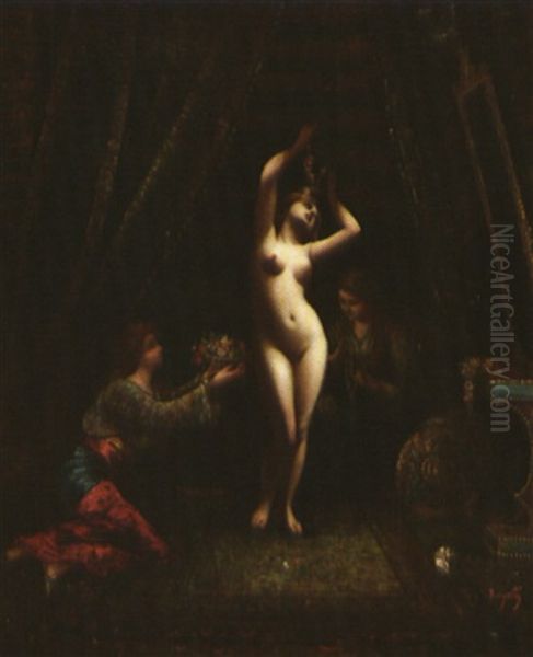 La Danseuse Du Harem Oil Painting by Frederic Borgella