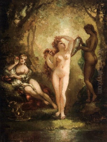 La Danse Au Harem Oil Painting by Frederic Borgella