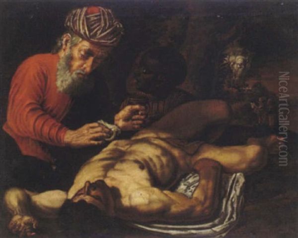 Il Buon Samaritano Oil Painting by Orazio Borgianni