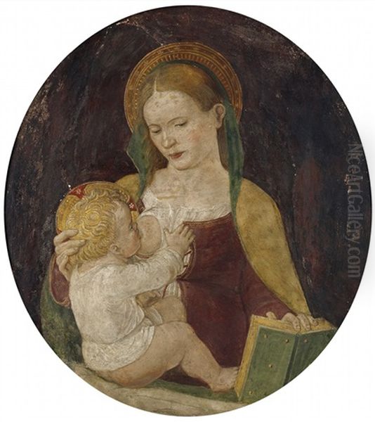 The Virgin With Child Oil Painting by Ambrogio Borgognone