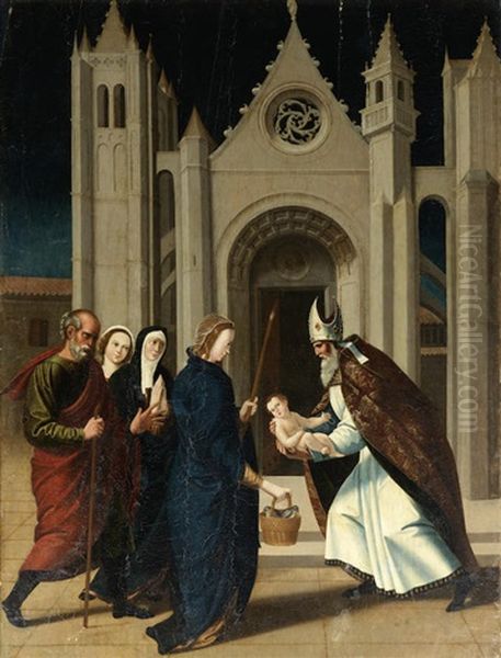 The Presentation Of Christ In The Temple Oil Painting by Juan de Borgona the Elder