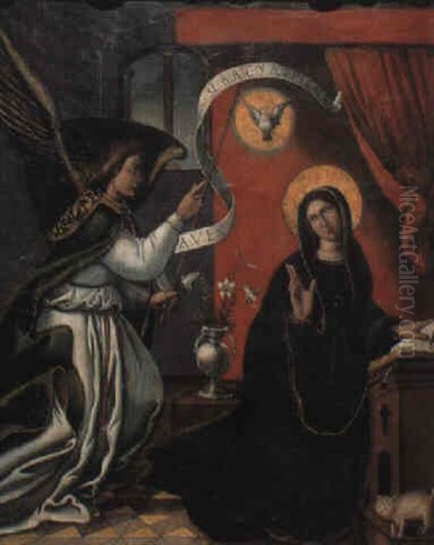 La Anunciacion Oil Painting by Juan de Borgona the Elder