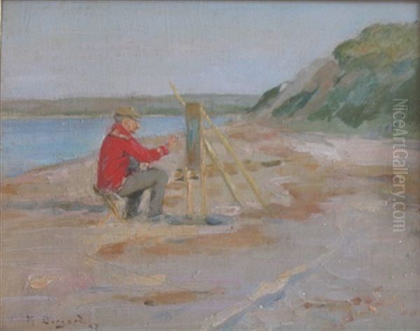 Seaside Painting Oil Painting by Martin Borgord