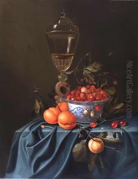 Stilleben Mit Chinesischer Porzellan-schale Oil Painting by Johannes Borman