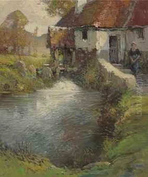 The Mill Oil Painting by George Ames Aldrich