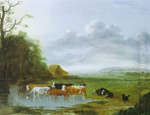 Weite Landschaft Oil Painting by Anthonie Van Borssom