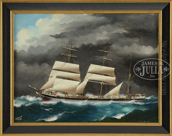 Portrait Of The Ship Pass Of Leny Oil Painting by Reginald Arthur Borstel