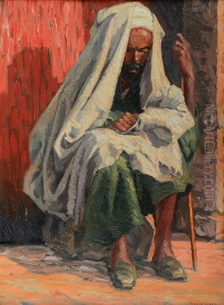 Figura Orientale Oil Painting by Pietro Bianco Bortoluzzi