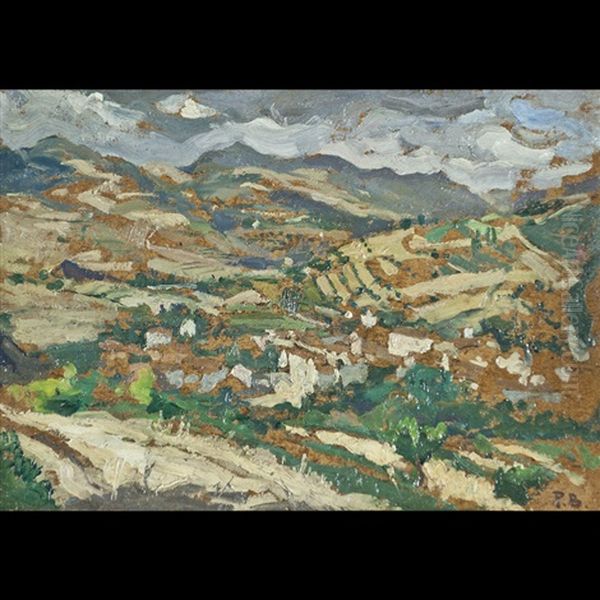 Paesaggio Montano Oil Painting by Pietro Bianco Bortoluzzi