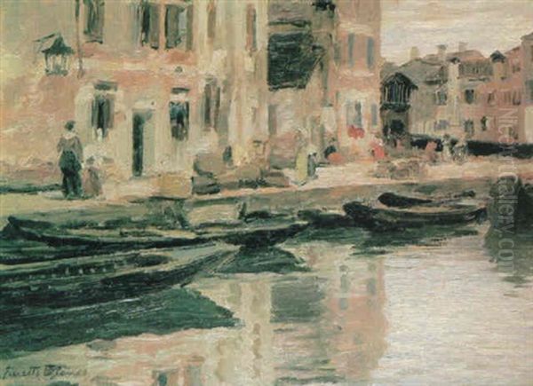 Venecia Oil Painting by Pietro Bianco Bortoluzzi