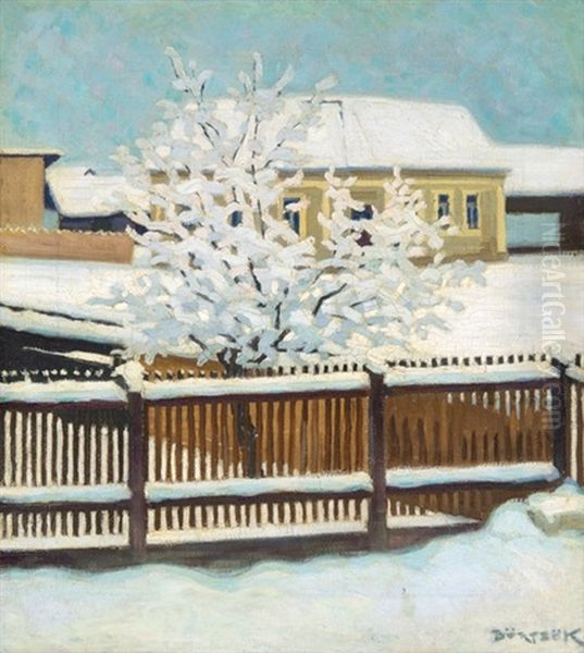 Fresh Snow Oil Painting by Samu Boertsoek