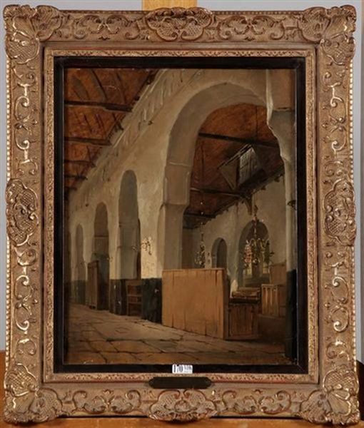 Interieur D'eglise Oil Painting by Johannes Bosboom