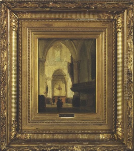 Interieur D'eglise Oil Painting by Johannes Bosboom