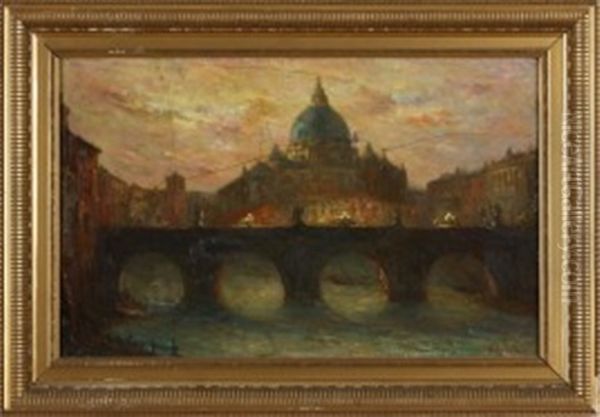 Basilica San Pietro Oil Painting by Etienne Marie Theodore Bosch