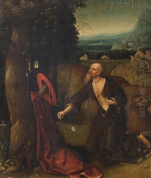 Heiliger Hieronymus Oil Painting by Hieronymus Bosch