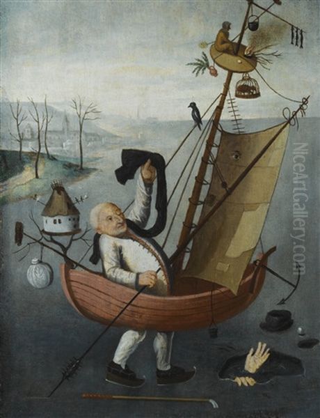 The Fool's Ship Oil Painting by Hieronymus Bosch