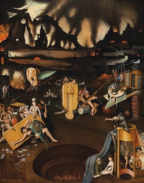 Hell Oil Painting by Hieronymus Bosch