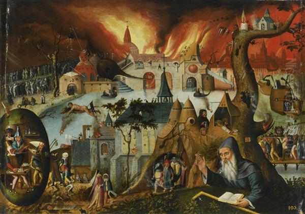 The Temptation Of Saint Anthony Oil Painting by Hieronymus Bosch