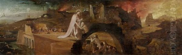 Christus Im Limbus Oil Painting by Hieronymus Bosch