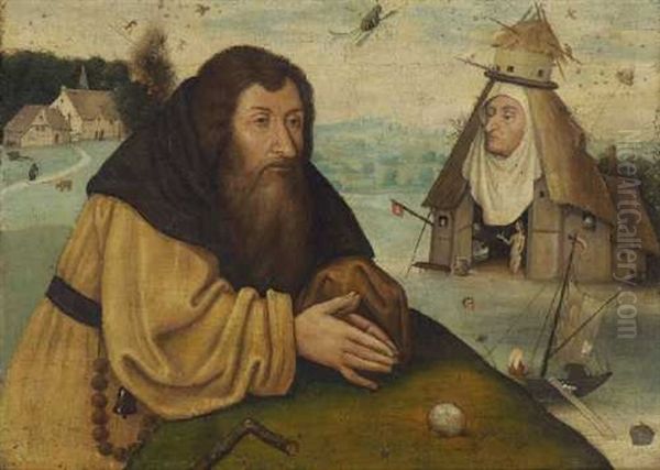 Die Versuchung Des Hl. Antonius Oil Painting by Hieronymus Bosch