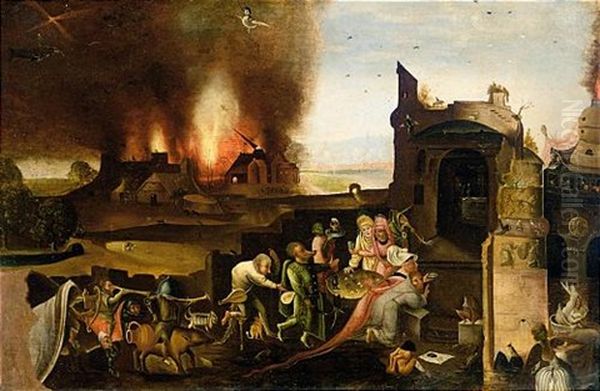 The Temptation Of Saint Anthony Oil Painting by Hieronymus Bosch