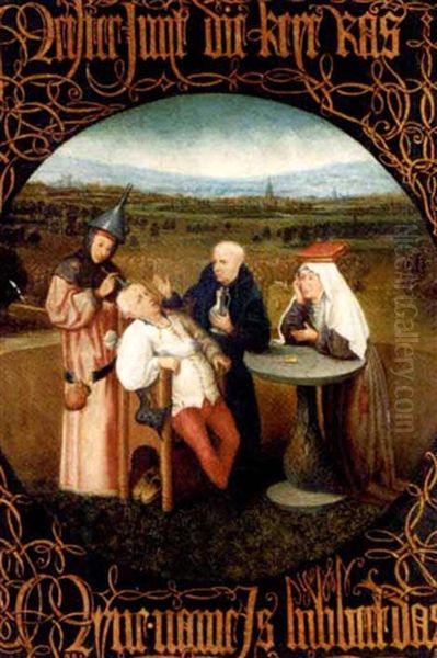 The Cure Of Folly Oil Painting by Hieronymus Bosch