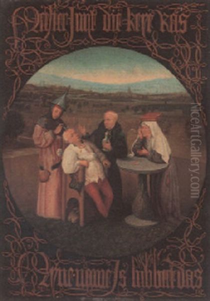 The Cure Of Folly Oil Painting by Hieronymus Bosch