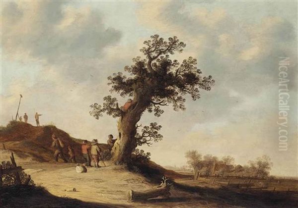 The Nest Robbers Oil Painting by Pieter Van Den Bosch