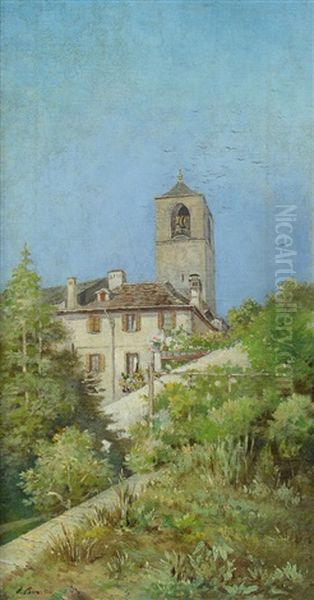 Giornata Estiva Oil Painting by Achille Boschi