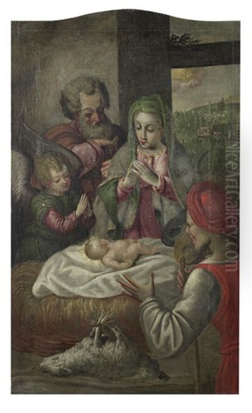 The Adoration Of The Shepherds Oil Painting by Andrea Boscoli